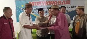 Riyon W. Ali Secara Aklamasi Terpilih Kembali Sebagai Ketua Asosiasi BPD Kabupaten Gorontalo