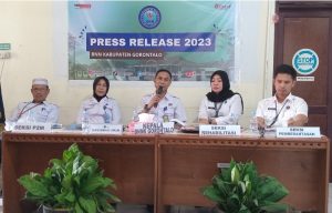 BNNK Gorontalo Gelar Press Release Akhir Tahun 2023