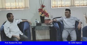 Politisi Partai Demokrat Arifin Djakani Temui Prof. Rustam Akili, Ada Apa?