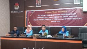 KPU Kabgor Gelar Rapat Pleno Rekapitulasi Perolehan Suara (PSU)
