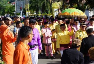 Hadiri Upacara Mopotolungo Walikota Gorontalo Marten Taha, Bupati Nelson Apresiasi Atas Akhir Masa Jabatannya.