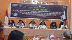 KPU Gorut Gelar Pleno Penetapan Perolehan Kursi dan Caleg Terpilih DPRD Gorut