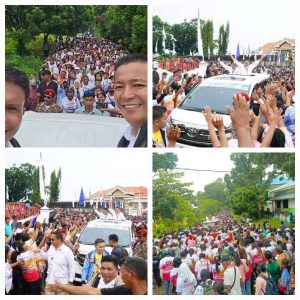 Ribuan Pendukung Kawal Irwan-Haroni Mendaftar Cabup/Cawabup