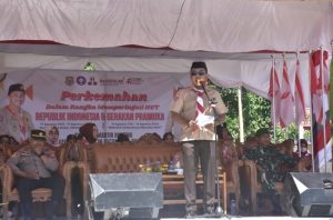 Buka Perkemahan Ranting Tibawa, Plh. Sekda Haris Tome Apresiasi Semangat Peserta yang Antusias Mengikuti Kegiatan