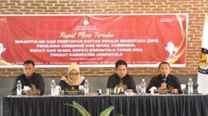 KPU Kabupaten Gorontalo Tetapkan DPS untuk Pilkada 2024 di Rapat Pleno Terbuka