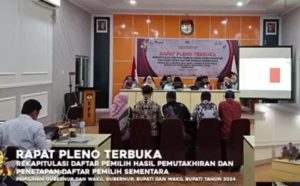 KPU Gorut Resmi Menetapkan 92.737 Pemilih Dalam DPS  Pilkada 2024