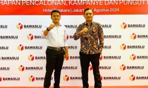 Ketua dan Anggota Bawaslu Gorontalo Utara Hadiri launching Pemetaan Kerawanan Pemilihan Serentak Tahun 2024