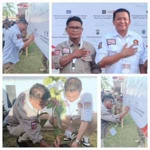 Kantongi Angka Kemenangan, Irwan-Haroni Tanam Pohon Kehidupan