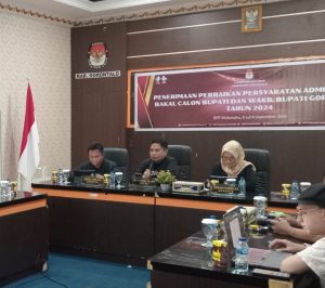 KPU Kabupaten Gorontalo Terima Perbaikan Berkas Pasangan Dewa