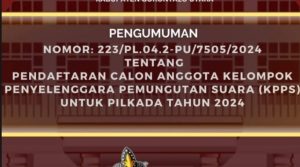 Pilkada Serentak 2024, KPU Gorut Buka Pendaftaran KPPS