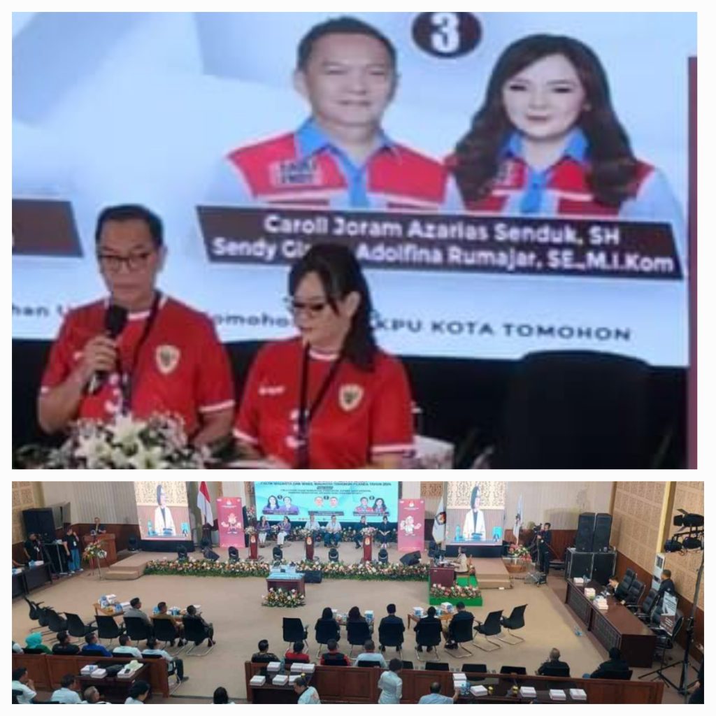 Tampil Elegan di Debat Perdana, Caroll-Sendy : Gratis Internet bagi Milenial