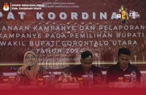 KPU Gorut Gelar Rakor Pelaksanaan Kampanye dan Bimbingan Teknis Pelaporan Dana Kampanye