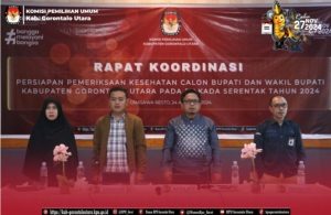 Persiapan Pemeriksaan Kesehatan Paslon, KPU Gorut Gelar Rakor