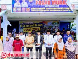 Bupati Sofyan Puhi Resmi Buka Pasar Murah Bersubsidi dan Ramadhan Fair di Kecamatan Talaga Jaya