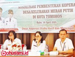 Jalankan Instruksi Presiden, Pemkot Tomohon Sosialisasi Koperasi Merah Putih ke Camat & Lurah
