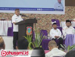 Bupati Gorontalo, Sofyan Puhi Buka Rakor Penguatan Unit Pengumpul Zakat (UPZ) Desa/Kelurahan