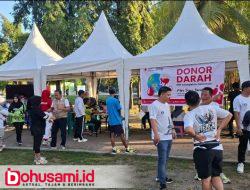 Ramaikan Car Free Day, PMI Kabupaten Gorontalo Buka Layanan Donor Darah Bagi Masyarakat
