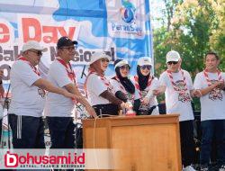 Meriahkan Car Free Day, Kwarda Gorontalo Luncurkan Maskot Peran Saka Nasional