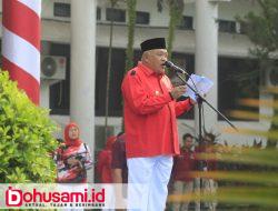 Wabup Tonny Pimpin Apel Pagi Semarak HUT RI ke-80