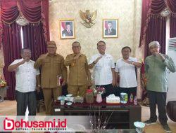 Bupati Thariq dan Plt Ketua PMI Gorut Melakukan Pertemuan Khusus Jelang Muskab