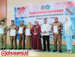Bupati Sofyan Lantik  Bunda PAUD Kabupaten Gorontalo, Wujudkan Kembang Anak Usia Dini