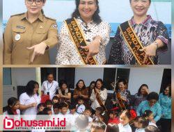 Dikunjungi para ‘Bunda’, siswa PAUD Happy Holy Kids Tomohon bersukacita