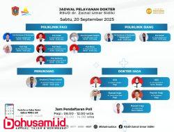 RSUD ZUS Gorut Rilis Jadwal Praktek Dokter Akhir Pekan