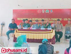 Bupati Sofyan : Hadirnya TMMD Bentuk Kolaborasi Forkopimda Membangun Desa