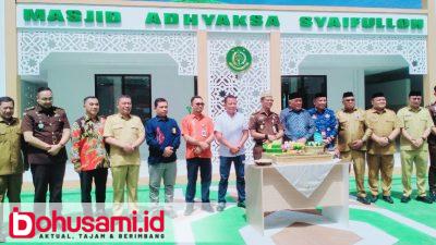 Wabup Tonny Apresiasi Kejari Kabupaten Gorontalo, Atas Peresmian Masjid Adhyaksa Syaifulloh
