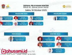 RSUD ZUS Gorut Rilis Jadwal Layanan Dokter, Sabtu 18 Oktober 2025