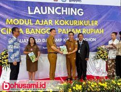 Wali Kota Caroll Launching Modul ajar Kokurikuler CBP Rupiah bagi siswa SD & SMP