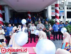 Ribuan ASN Ramaikan Devile Akbar, Warnai Peringatan HUT ke-352 Kabupaten Gorontalo