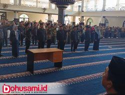 Bupati Sofyan Lantik 7 Pejabat Eselon II di Masjid Agung Baiturrahman Limboto