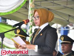 Peringatan Hari Pahlawan, Wabup Nurjanah Bertindak Sebagai Inspektur Upacara