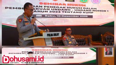 Polda Sulut Seminarkan Peran Penegak Hukum Dikaitkan dengan KUHP 2023