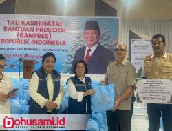 Warga Langowan Sukacita Sambut Bantuan Tali Kasih Natal Presiden RI