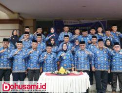 HUT Korpri Ke – 54 Tingkat Gorontalo Utara, Wabup Nurjanah Bertindak Sebagai Inspektur Upacara