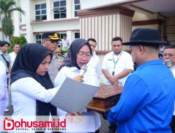 Peringati Hari Patriotik 23 Januari, Pemkab Gorontalo Utara Sambut Kirab Duplikat Bendera Pusaka