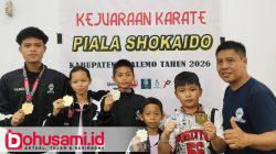 Tim Karate Gojukai Gorontalo Borong Medali di Piala Shokaido 2026