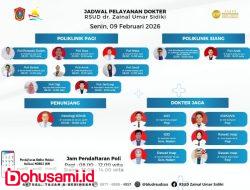 Optimalkan Layanan Publik, RSUD dr. ZUS Gorontalo Utara Rilis Jadwal Poliklinik Spesialis Hari Ini