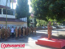 Apel Awal Bulan Februari, Wali Kota Caroll Minta ASN Tomohon Ingat Komitmen Aparat
