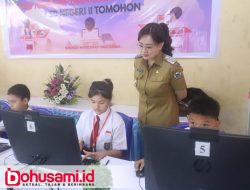 Token Dirilis Wawali Sendy, 1306 Siswa SD Tomohon Ikut Tes Kemampuan Akademik