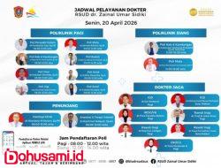 Optimalkan Pelayanan Publik, RSUD Zainal Umar Sidiki Rilis Jadwal Dokter Spesialis dan Layanan Penunjang