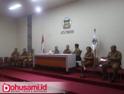 Via Zoom Wali Kota Caroll Ikut Rakor Pengendalian Inflasi