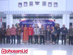 Wali Kota Caroll Hadiri Acara Kenal-Pamit Kapolres Tomohon