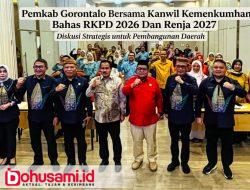 Pemkab Gorontalo Bersama Kanwil Kemenkumham Bahas RKPD 2026 dan Renja 2027