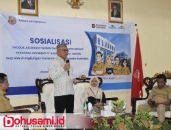 Bupati Sofyan Buka Sosialisasi Produk Asuransi Taspen Save dan Taspen Group Personal Accident bagi ASN