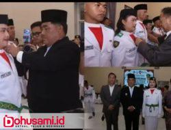 Sebagai Orang Tua, Wali Kota Caroll & Ketua TP-PKK Tomohon Saksikan Eirene  Senduk Dikukuhkan jadi Paskibraka Sulut