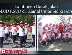 Semarakkan HUT RI ke-81, Kontingen BLUD RSUD dr. Zainal Umar Sidiki Gorontalo Utara Tampil Memukau di Lomba Gerak Jalan