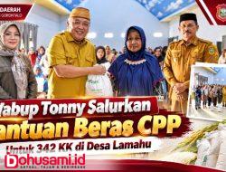 Wabup Tonny Salurkan Bantuan Beras CPP untuk 342 KK di Desa Lamahu